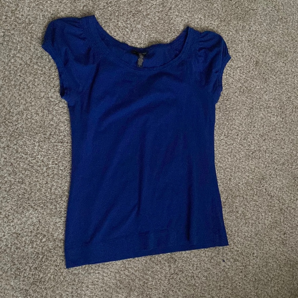 Blue banana republic shirt with cup sleeves